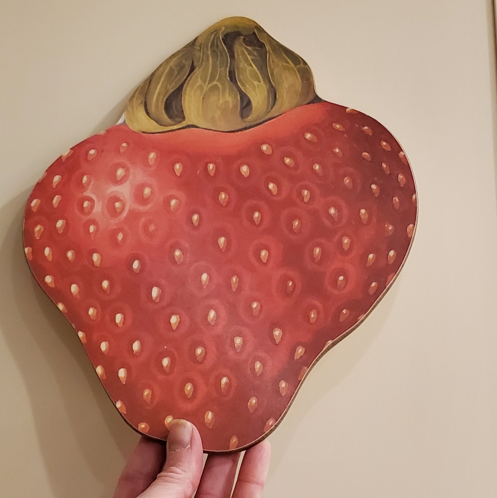 Vintage Wilscombe Strawberry Melamine, 11" Cutting Board,Made in England, EUC - Picture 11 of 14